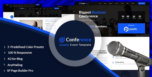 ThemeForest - JD Conference v1.5 - Advanced One Page Joomla 3.9 Event Template - 20370906