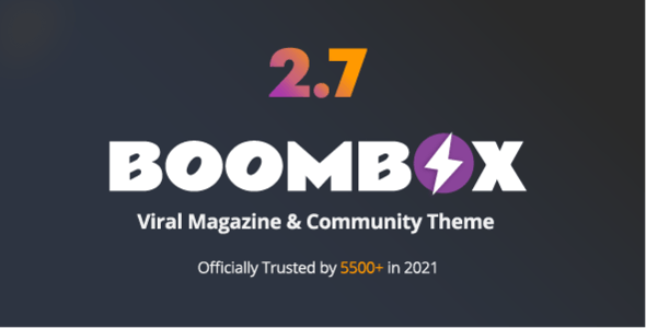 ThemeForest - BoomBox v2.7.8 - Viral Magazine WordPress Theme - 16596434 - NULLED