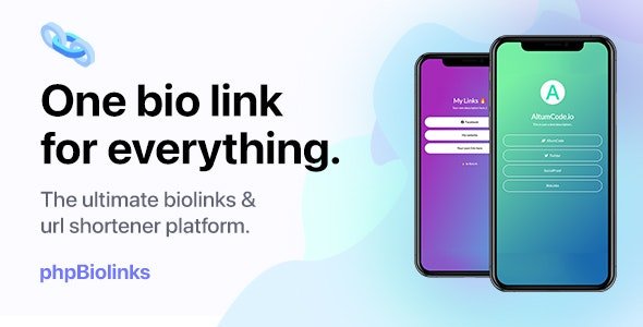 CodeCanyon - BioLinks v11.0 - Instagram & TikTok Bio Links & URL Shortener (SAAS Ready) - 20740546 - NULLED