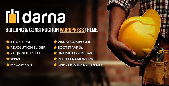 ThemeForest - Darna v1.2.9 - Building & Construction WordPress Theme - 12271216