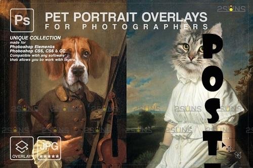 Royal Pet Portrait templates vol.15, Pet Painting - 1133443