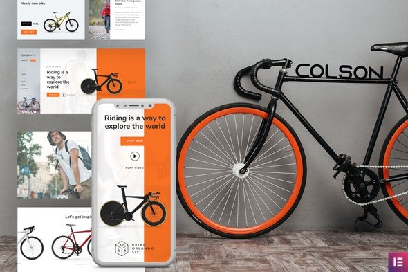 ThemeForest - Colson v1.0.1 - Bike WooCommerce Elementor Template Kit - 29066614