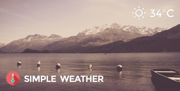 CodeCanyon - Weather WordPress Shortcode & Widget - Simple Weather Plugin v4.4.3 - 5458355
