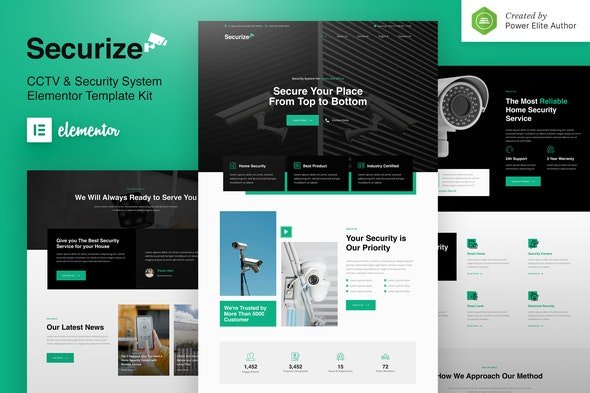 ThemeForest - Securize v1.0.0 - CCTV & Security Elementor Template Kit - 32090710