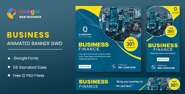 CodeCanyon - Business Finance Animated Banner GWD v1.0 - 32110323