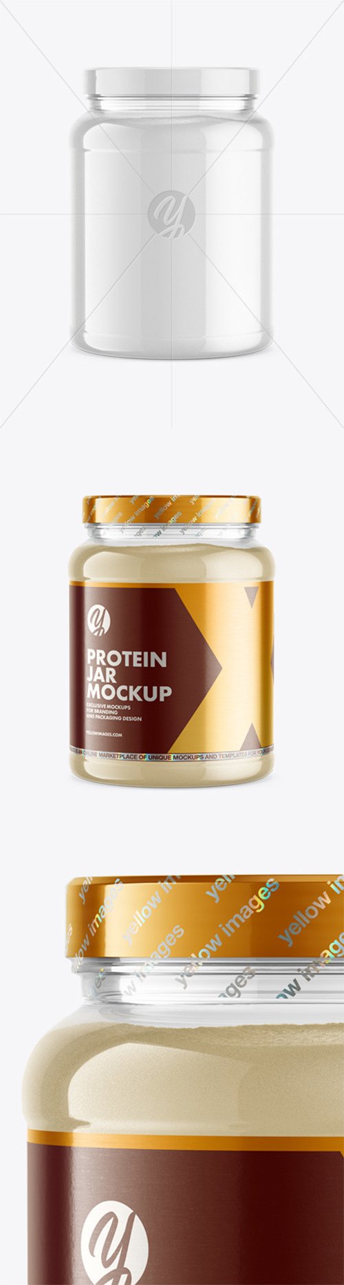 Clear Protein Jar Mockup 79735 TIF