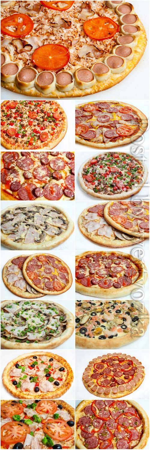 Various pizza stock photo