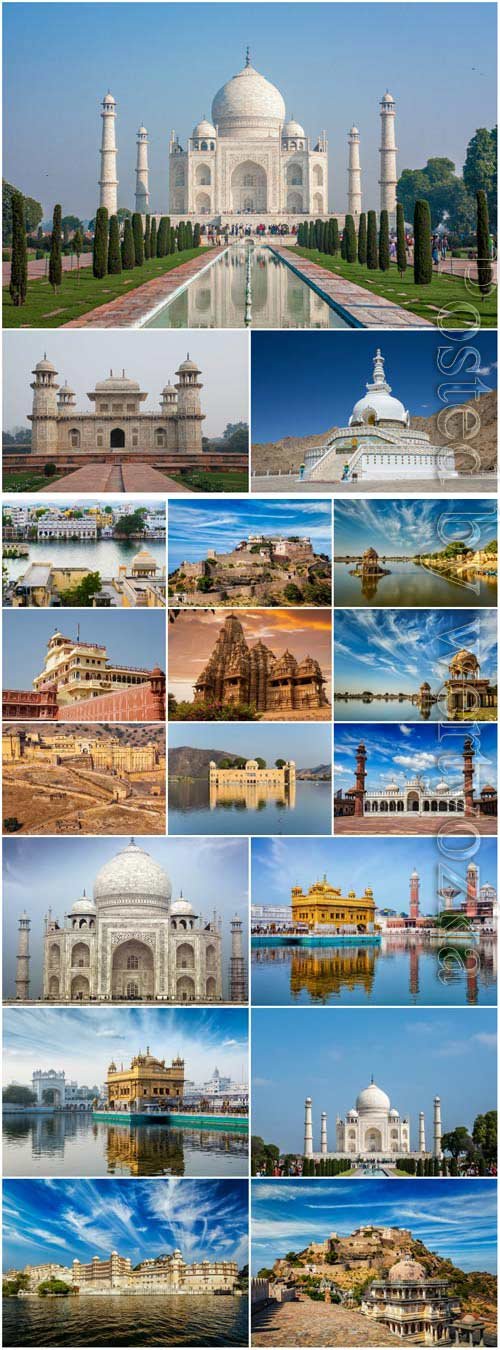 India architecture stock photo