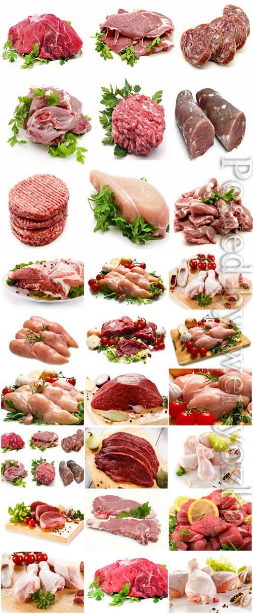 Fresh meat, minced meat stock photo