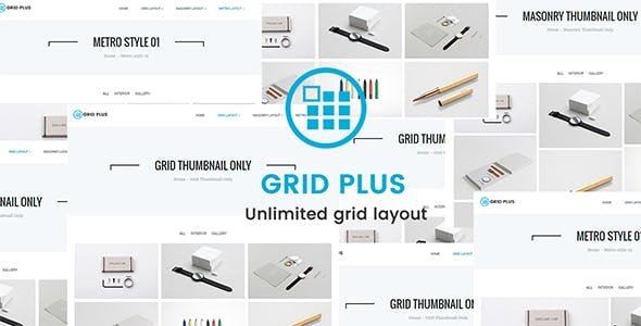 CodeCanyon - Grid Plus v3.2 - Unlimited Grid Layout - 19444153