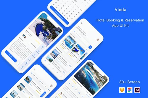 Vinda - Hotel Booking & Reservation App UI Kit