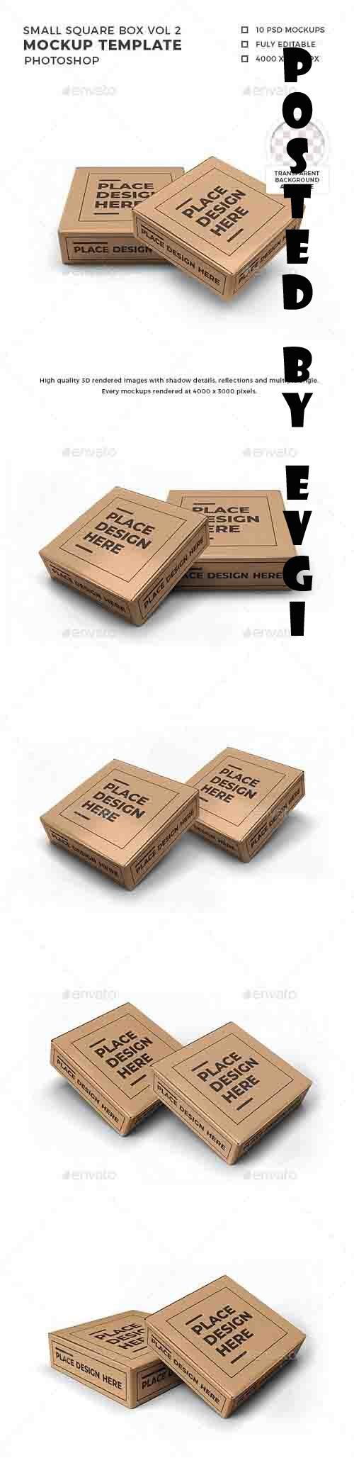 Small Square Box Mockup Template Vol 2 - 32570172