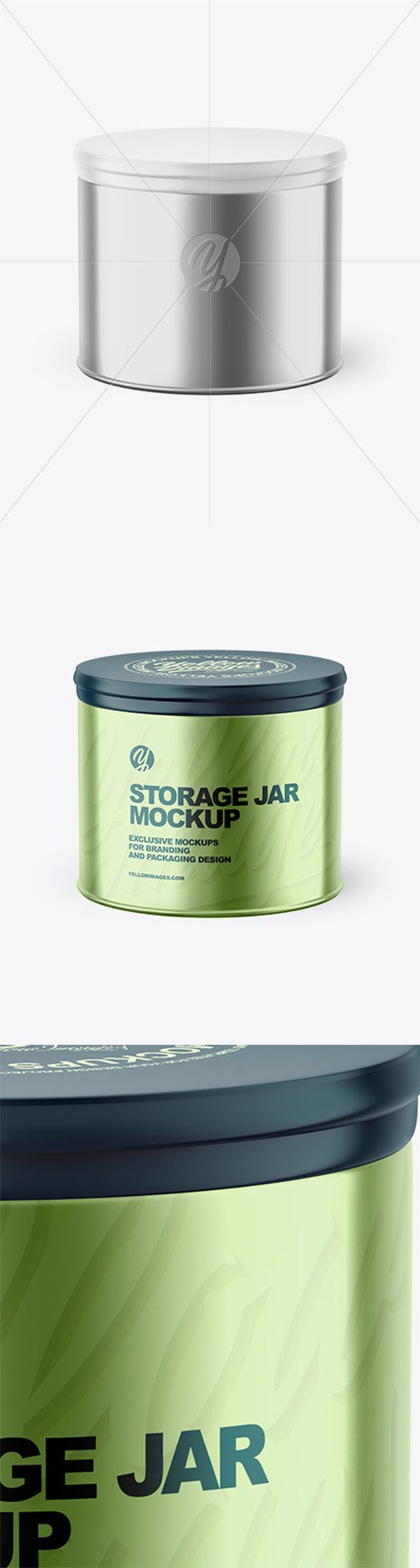 Metalliс Storage Jar Mockup 80369 TIF