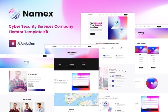ThemeForest - Namex v1.0.0 - Cyber Security Services Company Elementor Template Kit - 32180843