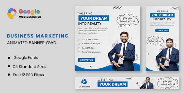 CodeCanyon - Business Marketing Animated Banner GWD v1.0 - 32587808