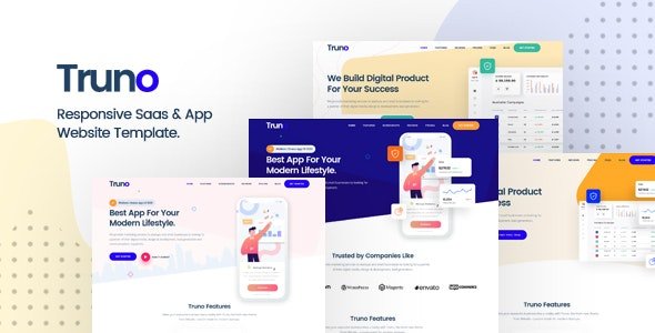 ThemeForest - Truno v1.0 - Multipurpose HTML5 Template for Saas and Startup Agency (Update: 21 April 20) - 26379054