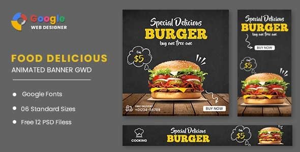 CodeCanyon - Food Animated Banner GWD v1.0 - 32603086