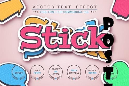 Set sticker - editable text effect - 6226272