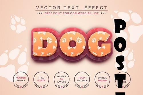 Big Dog - editable text effect - 6226825
