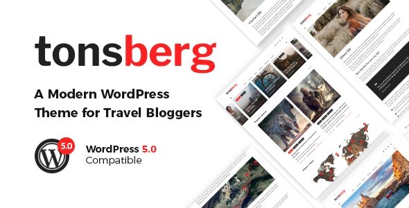 ThemeForest - Tonsberg v1.3 - A Modern WordPress Theme for Travel Bloggers - 22956137