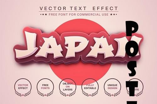 Japan - editable text effect - 6230626