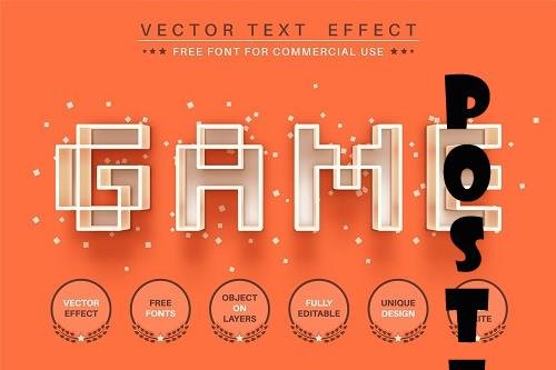 Red game editable text effect - 6233098