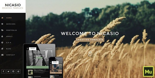 ThemeForest - Nicasio v1.0 - Creative Muse Template - 11088053