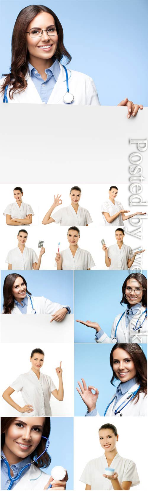 Beautiful woman doctor stock photo