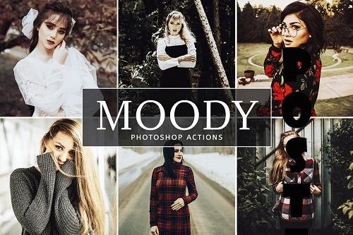 Moody Photoshop Actions - 6264491