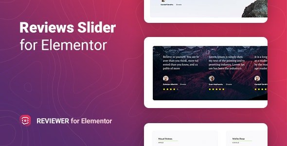 CodeCanyon - Reviewer v1.0.3 - Reviews Slider for Elementor - 32901033 - NULLED