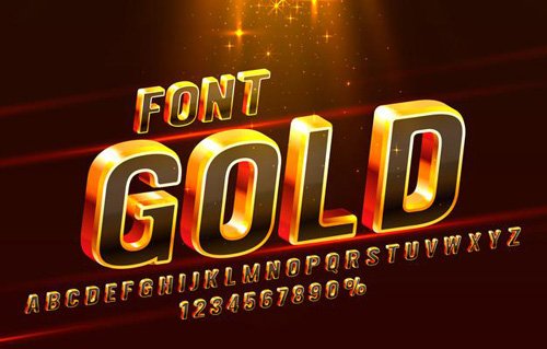 Golden font set vol 3