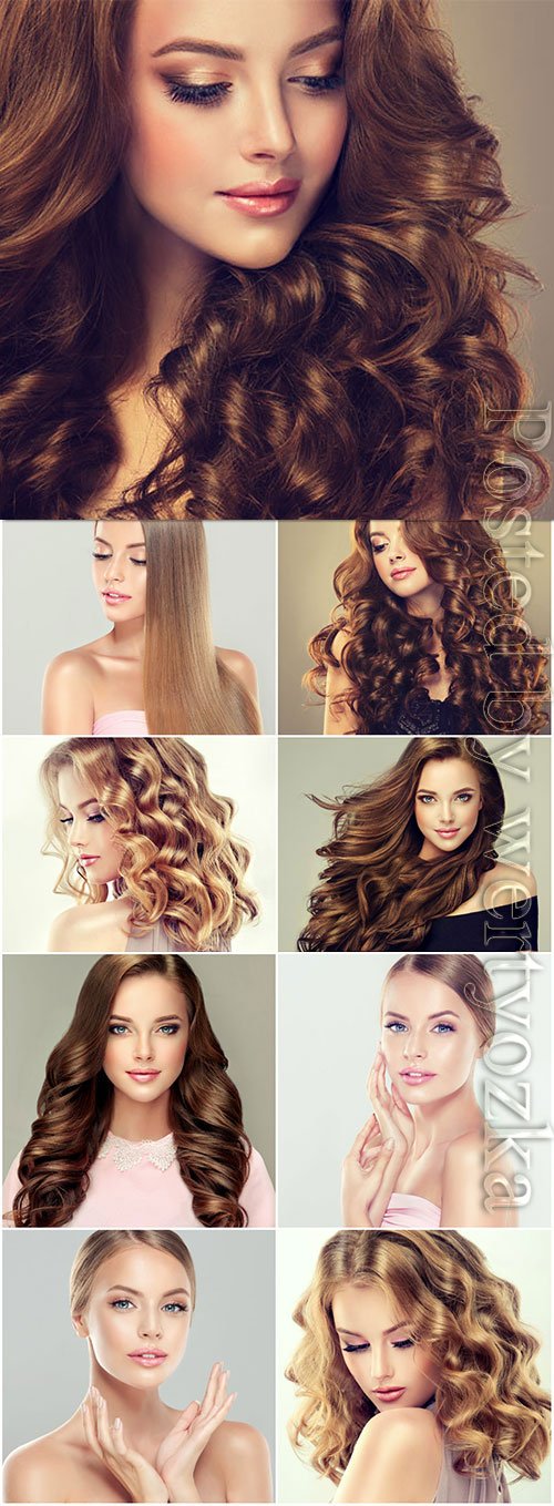 Girls Beautiful Hair Stock Photo