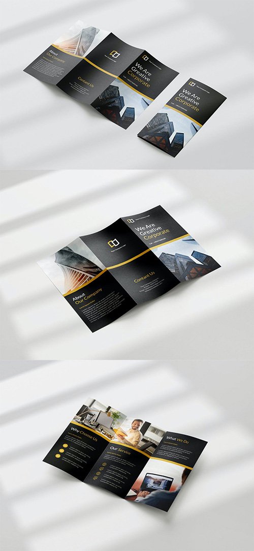 GREATIVE - CORPORATE Trifold Brochure Template JVCTXME