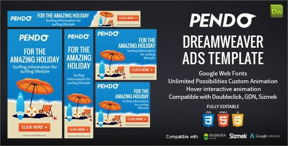 CodeCanyon - Pendo Dreamweaver Ads Template v1.0 - 17471258