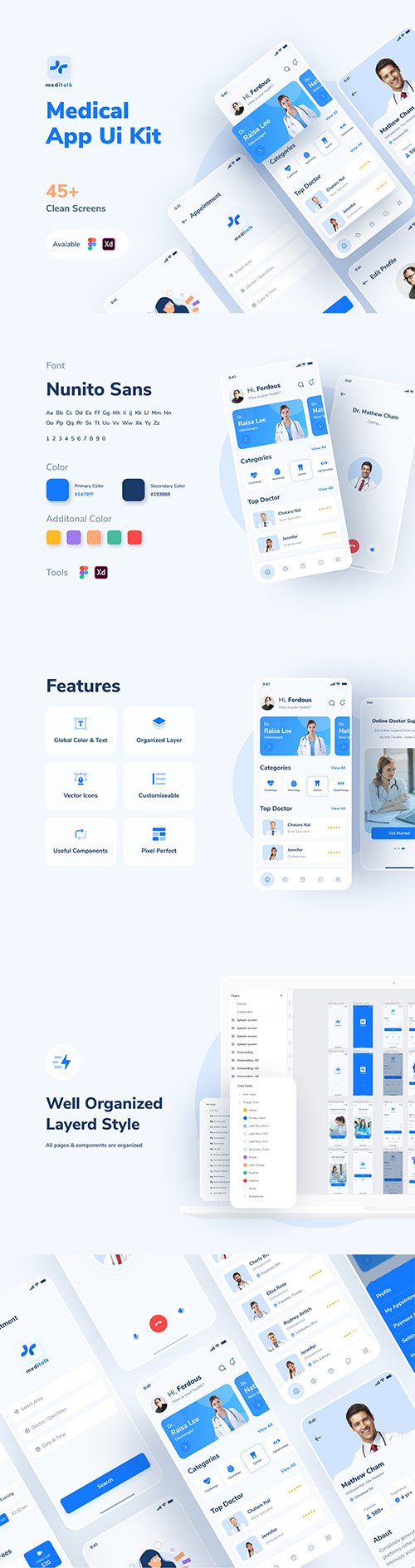 UI8 - MediTalk-Medical App UI Kit