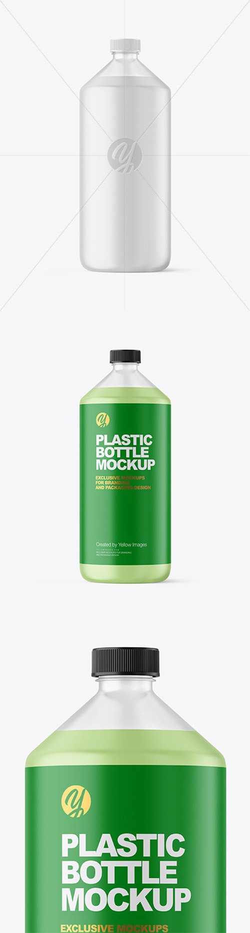 Frosted Plastic Bottle Mockup 84719 TIF