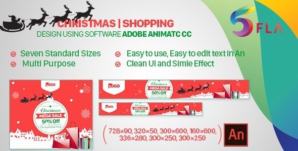 CodeCanyon - Christmas Shopping HTML 5 Banner Ad- Animate CC v1.0 - 33285807