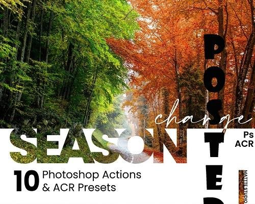 10 Season Change Photoshop Actions And ACR Presets