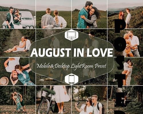 10 August In Love Mobile & Desktop Lightroom Presets