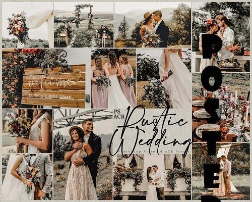 10 Rustic Wedding Photoshop Actions And ACR Presets