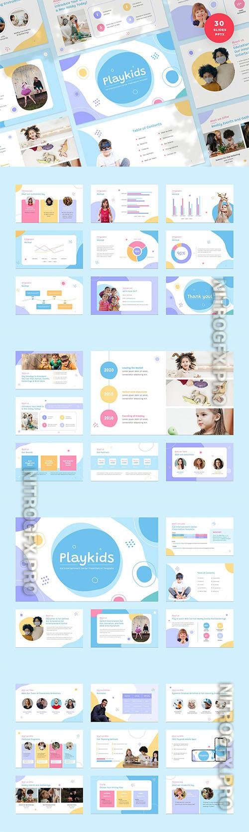 Kid Entertainment Center Powerpoint, Keynote and Google Slides Template