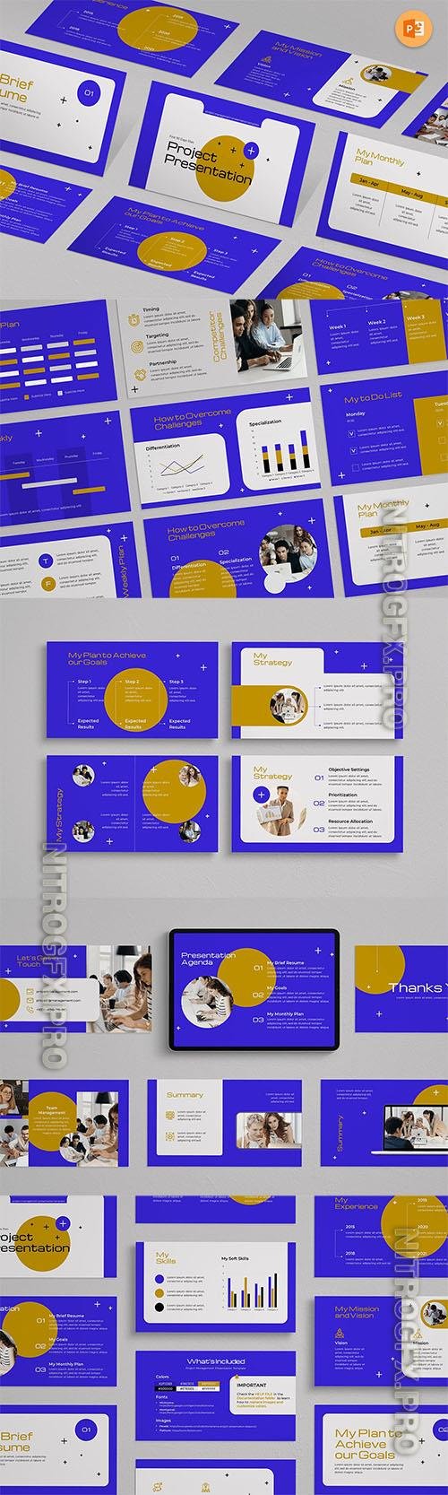 Project Presentation PowerPoint and Google Slides Template