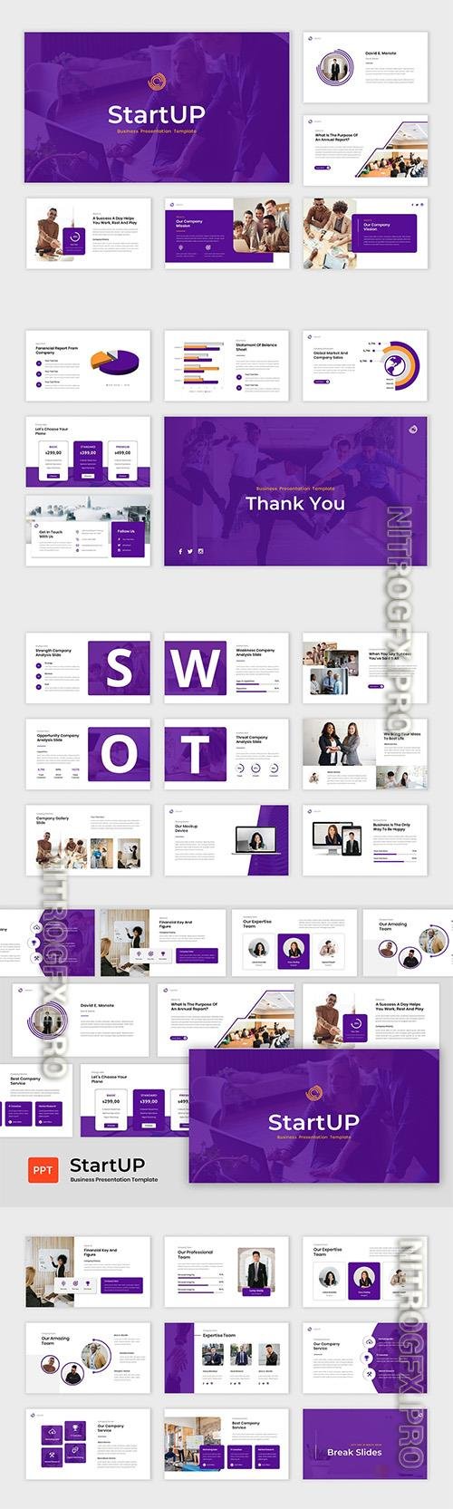 Start Up - Business Presentation Powerpoint, Keynote and Google Slides Template