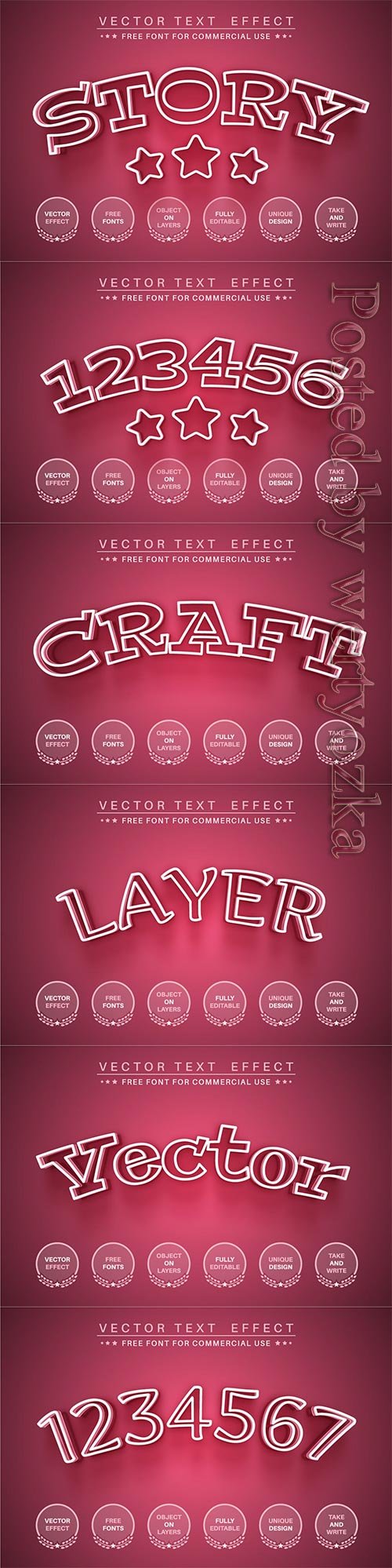 Pink Story - Editable Text Effect, Font Style