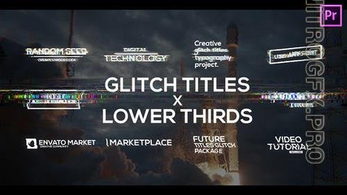 Glitch Titles X Lower Thirds Pack for Premiere Pro 33322154