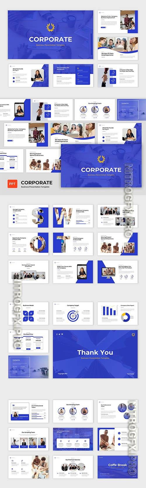 Corporate - Business Powerpoint, Keynote and Google Slides Template