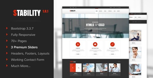 ThemeForest - Stability v1.8.1 - Responsive HTML5/CSS3 Template - 7222255