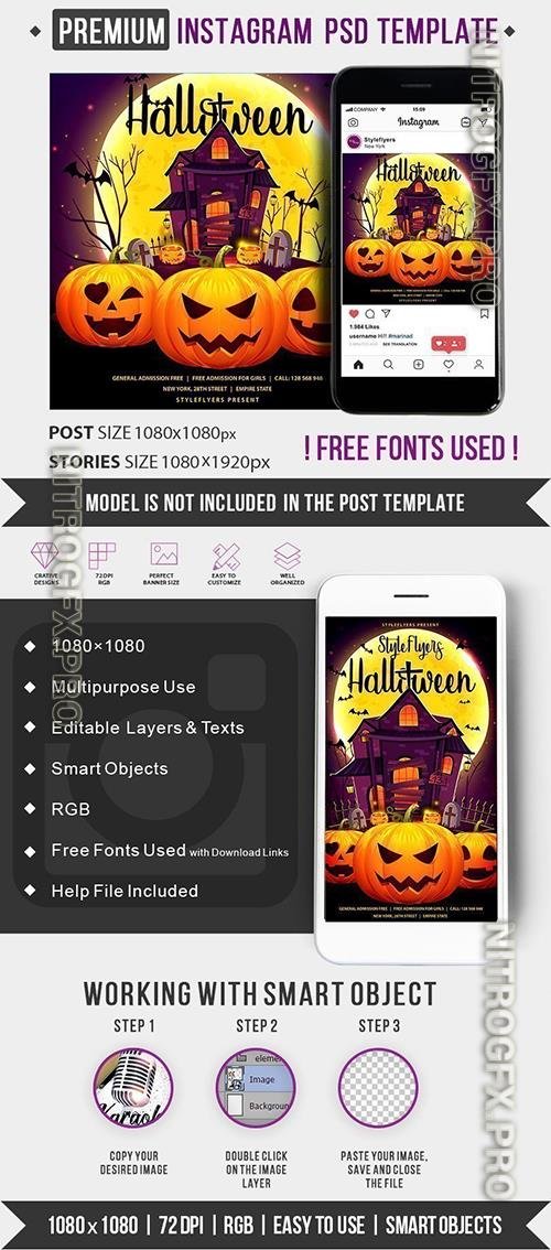 Template - Halloween Instagram post and story