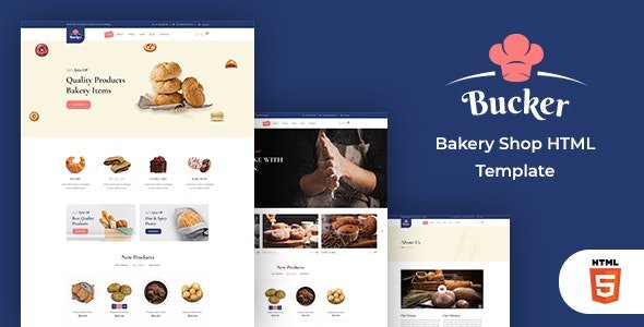 ThemeForest - Bucker v1.0 - Bakery Shop HTML Template - 33361768
