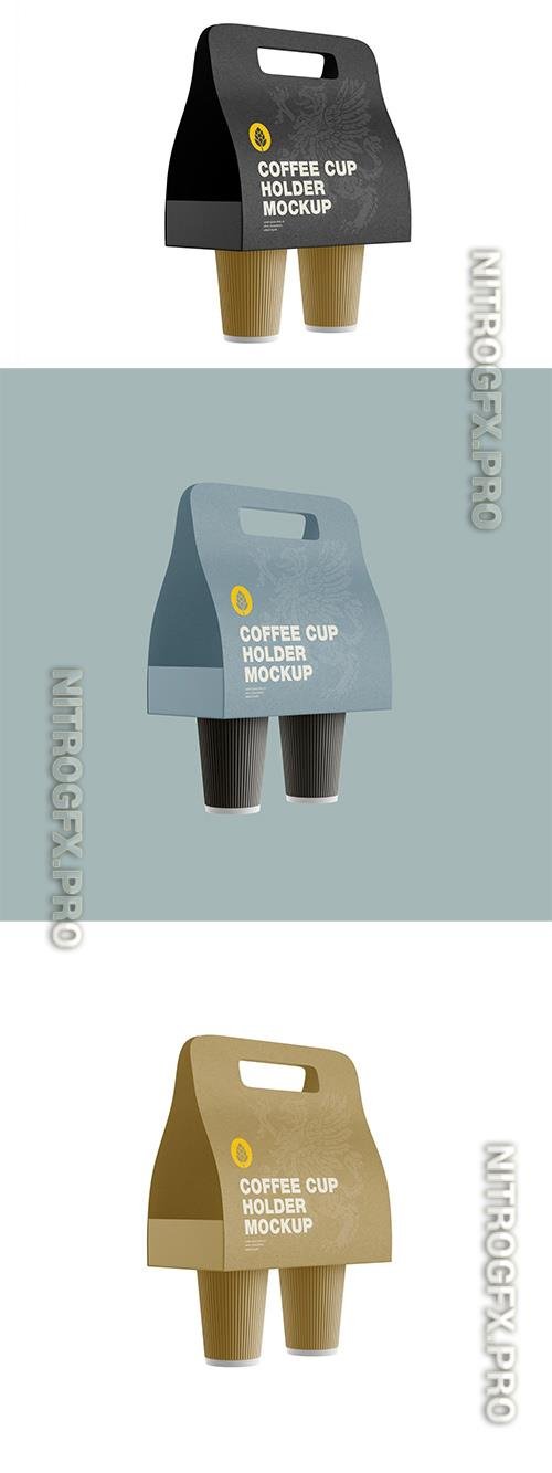 Coffee Cups Holder Mockup